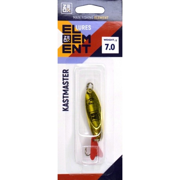 Рыбацкая блесна, колеблющаяся, ZEOX Kastmaster, вес 7г, цвет Gold